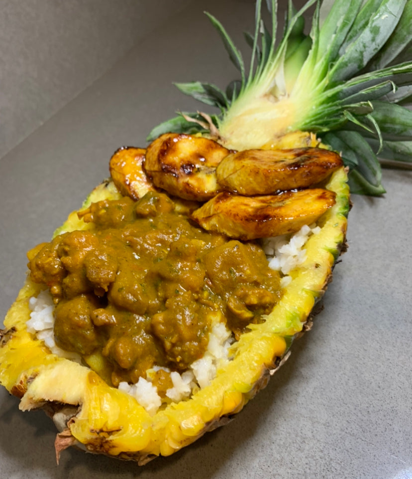 Curry Lobster Pineapple Bowl