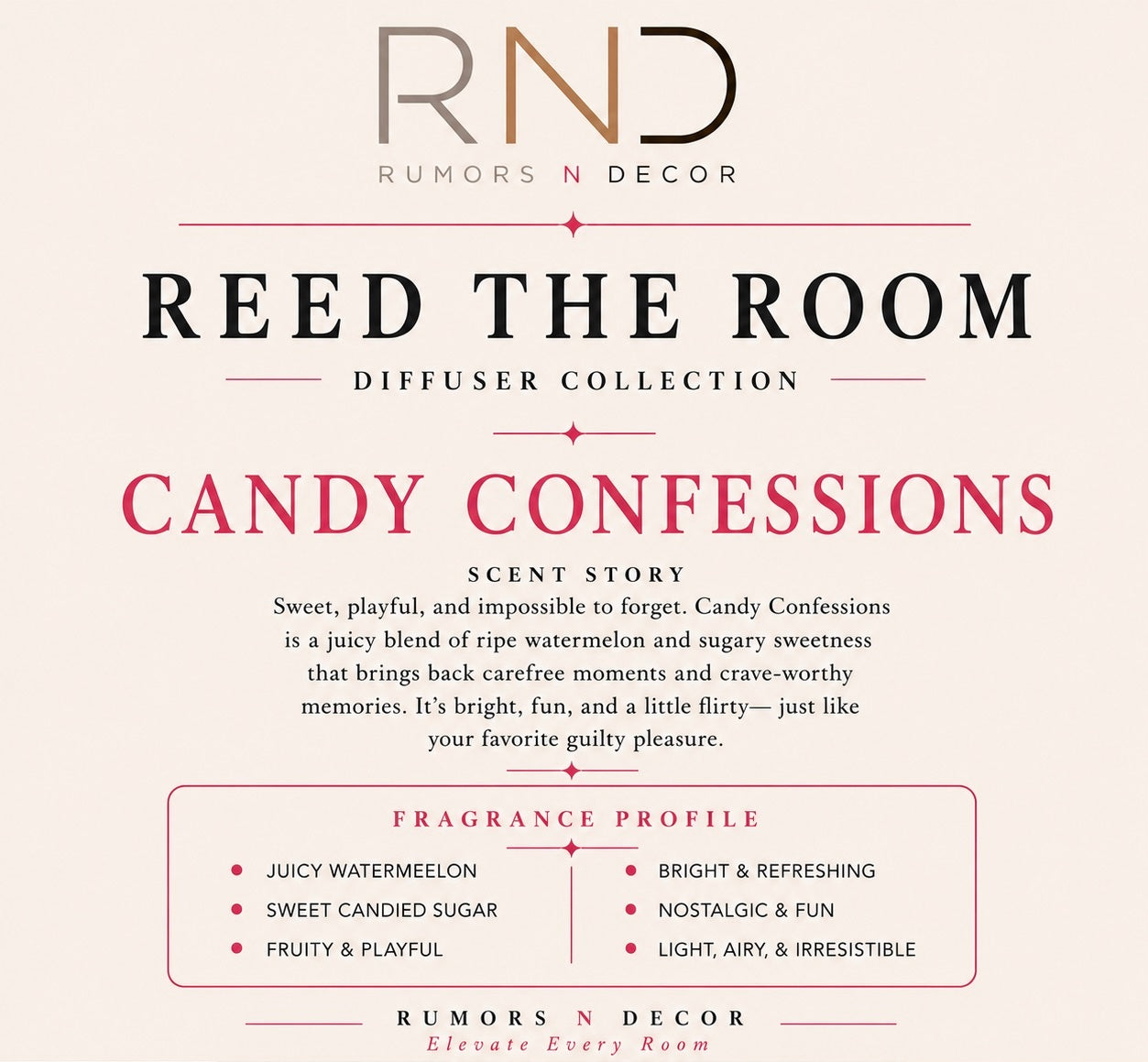Reed The Room - Reed Diffuser