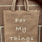 Natural Burlap Tote