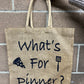Natural Burlap Tote