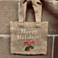 Mini Burlap Tote
