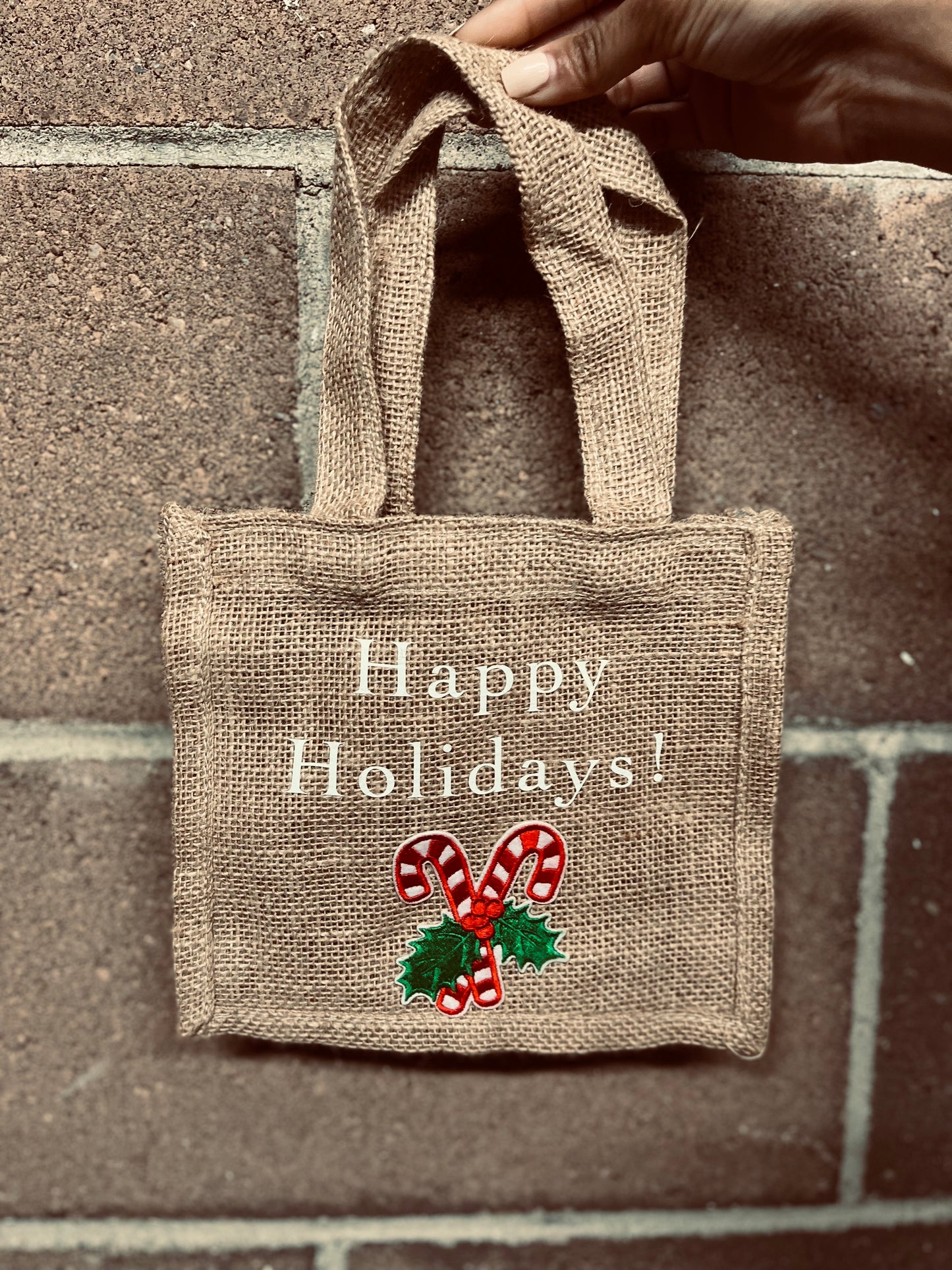 Mini Burlap Tote