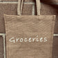 Natural Burlap Tote