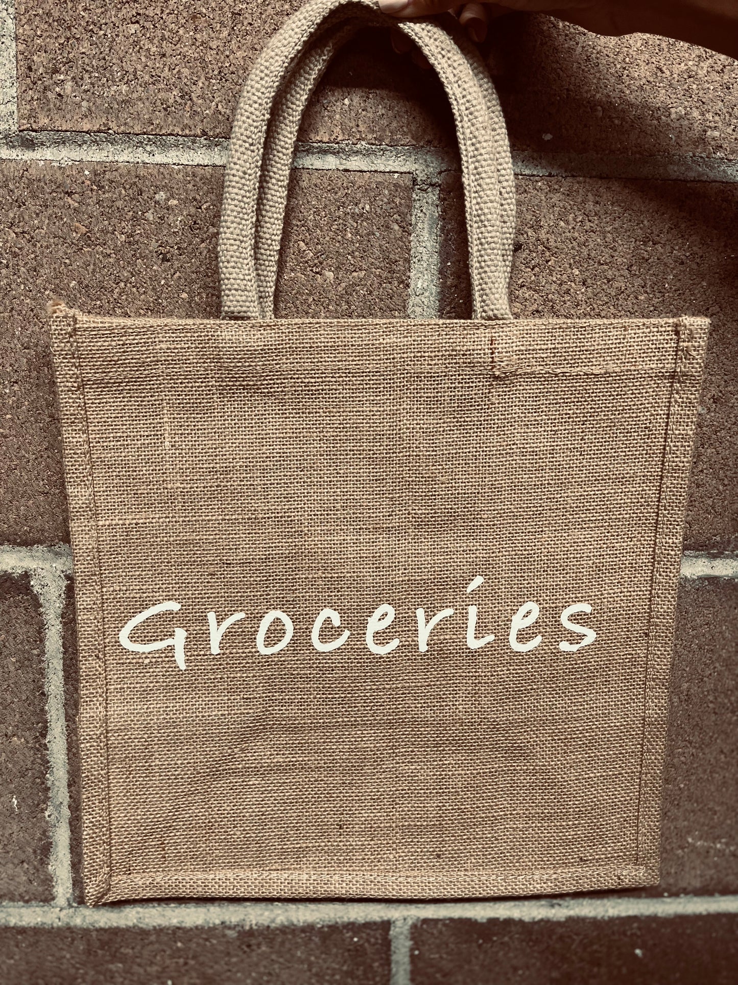 Natural Burlap Tote